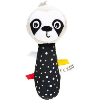 Canpol babies BabiesBoo Sensory Toy with Squeaker pískací hračka Sloth 1 ks