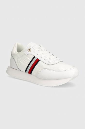 Sneakers boty Tommy Hilfiger ESSENTIAL RUNNER GLOBAL STRIPES bílá barva, FW0FW08005