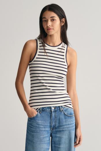 TRIČKO GANT STRIPED TANK TOP EGGSHELL