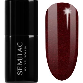 Semilac UV Hybrid X-Mass gelový lak na nehty odstín 306 Divine Red 7 ml