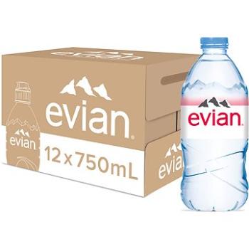 Evian přírodní minerální voda 12x 0,75l PET (3068320014074)