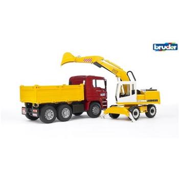 Bruder MAN TGA Nákladní auto s Liebherr bagrem (4001702027513)