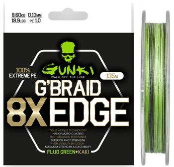 Gunki pletená šnúra g braid 8x edge 135 m - 0,23 mm 18 kg