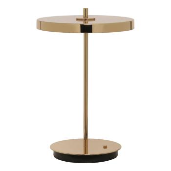 Přenosná stolní lampa ASTERIA MOVE 31 cm, zlatá, hliník, Umage