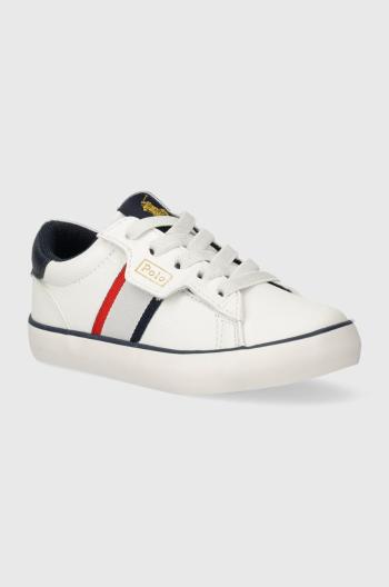 Dětské sneakers boty Polo Ralph Lauren bílá barva