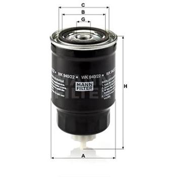 MANN-FILTER WK940/22 pro vozy NISSAN (WK940/22)