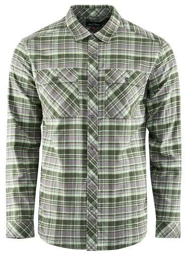 Grundéns košile dungeness seawool flannel shirt grass - l