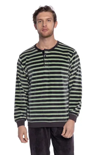 Teplé pánské pyžamo MATIAS XXL Zelená