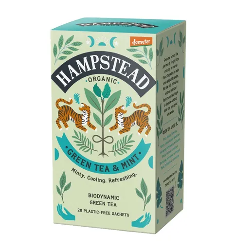 Hampstead Tea BIO Zelený čaj s mátou a lékořicí 20x2 g