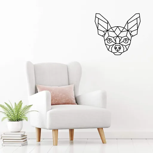 Vsepropejska Čivava dřevěná dekorace na zeď Rozměr (cm): 38 x 35, Typ: Čivava 1