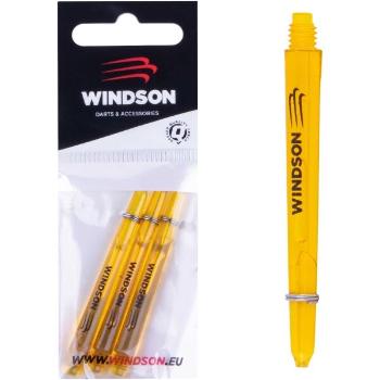 Windson NYLON SHAFT MEDIUM 3 KS Nejlon darts szár készlet, sárga, méret