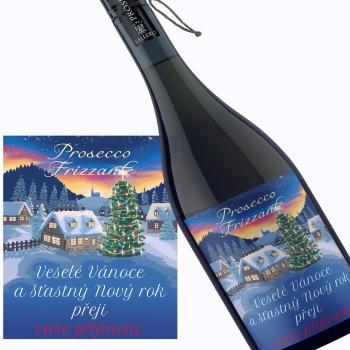 Prosecco s vánočním přáním