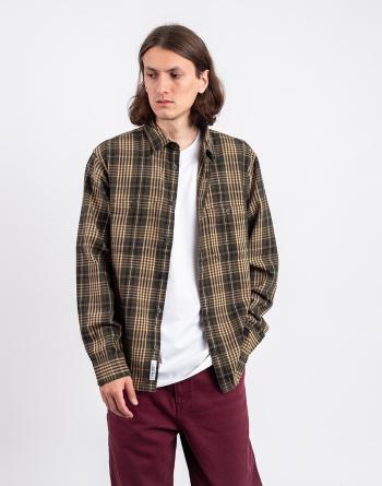 Carhartt WIP L/S Mandlik Shirt Mandlik Check, Office Green L