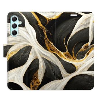 Flipové pouzdro iSaprio - BlackGold Marble - Samsung Galaxy A34 5G