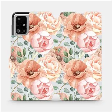 Flip pouzdro na mobil Samsung Galaxy M51 - MP02S Pastelové květy (5903516758913)