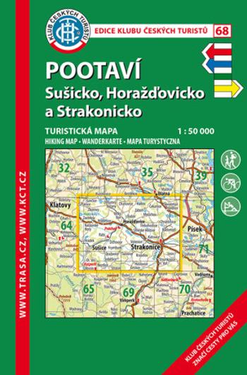 Pootaví,Sušicko,Horažďovicko /KČT 68 1:50T Turistická mapa