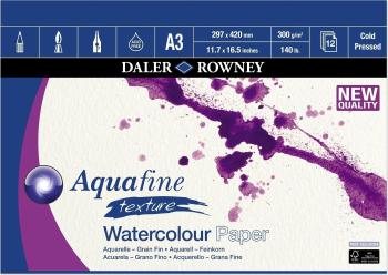 Daler Rowney Aquafine Texture Watercolour Paper Skicář Aquafine A3 300 g