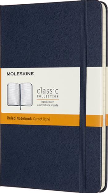 Moleskine Zápisník modrý M, linkovaný, tvrdý