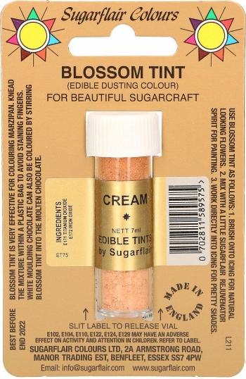 Prachová barva CREAM, 7 ml - Sugarflair Colours