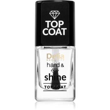 Delia Cosmetics Hard & Shine top coat cu efect de lungă durată 11