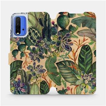 Flip pouzdro na mobil Xiaomi Redmi 9T - VP05S Sukulenty (5903516775507)