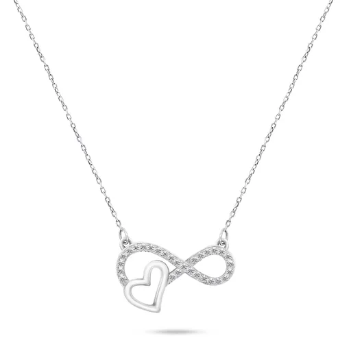 Brilio Silver Něžný stříbrný náhrdelník Nekonečno NCL54W