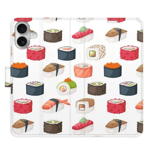 Flipové pouzdro iSaprio - Sushi Pattern 02 - iPhone 16 Plus