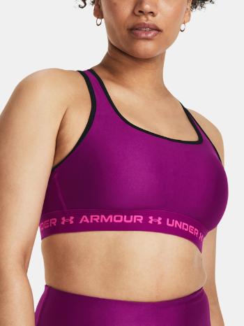 Under Armour Crossback Mid Sportovní podprsenka Fialová