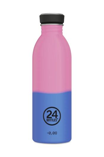 Láhev 24bottles Urban Bottle 500ml REactive Pink/Blue růžová barva, Urban.050.Reactive.pink