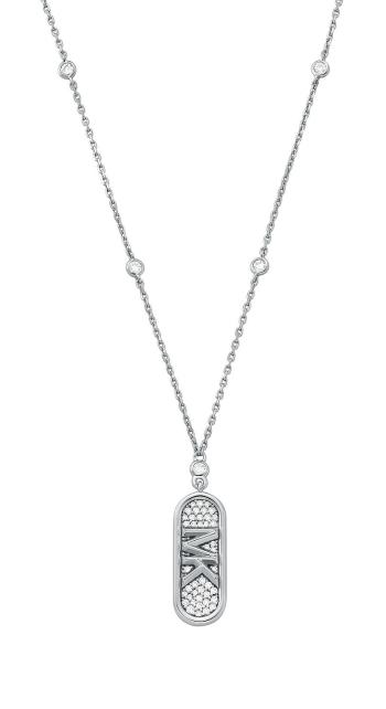 Michael Kors Módní stříbrný náhrdelník se zirkony Kors MK MKC1729CZ040
