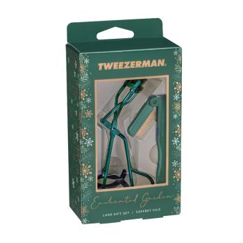 Tweezerman Enchanted Garden Lash Gift Set, limitovaná sada hřebínku a kleštiček na řasy