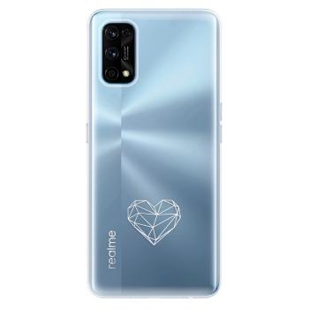 Odolné silikonové pouzdro iSaprio - čiré - Digital Love - Realme 7 Pro