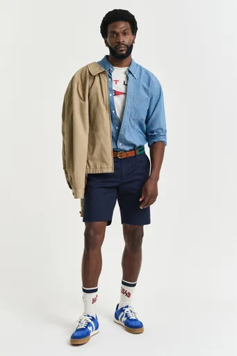 ŠORTKY GANT SLIM SPORTS SHORTS EVENING BLUE