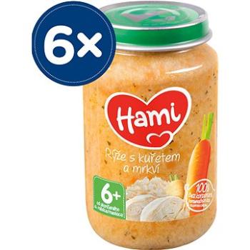 Hami Rýže s kuřetem a mrkví 6× 200 g (8590340172946)