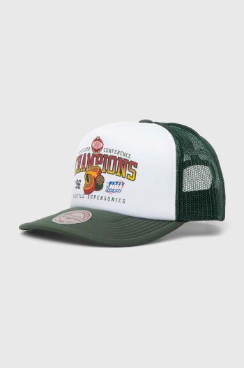 Kšiltovka Mitchell&Ness Seattle Supersonics bílá barva, s potiskem, HHSS7498-SSUYYPPPWHIT