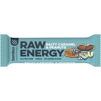 Bombus Raw Energy ovocná tyčinka příchuť Salty Caramel & Peanuts 50 g