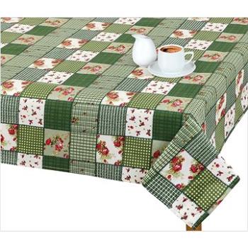 Bellatex Ubrus ADÉLA - 70 × 70 cm - patchwork zelený (5530)