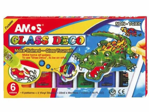 Barvy na sklo  6ks 22ml