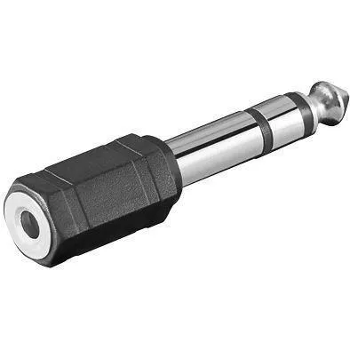 PremiumCord adaptér 6, 3mm Stereo plug - 3, 5mm Stereo jack (M/F)