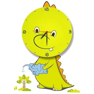 LED Dětské nástěnné svítidlo s hodinami LED/1W/3xAAA drak (81455)