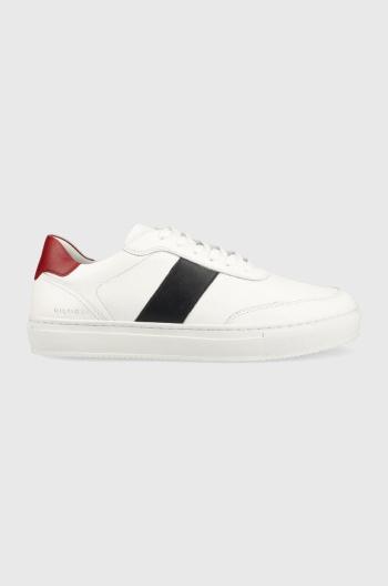 Kožené sneakers boty Tommy Hilfiger bílá barva