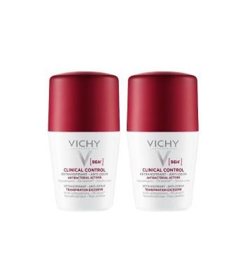 Vichy Sada kuličkových detranspirantů proti zápachu Clinical Control 96h (Detranspirant) 2 x 50 ml