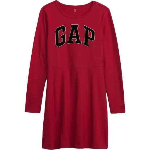 GAP V-FRCH LOGO Dívčí šaty, červená, velikost