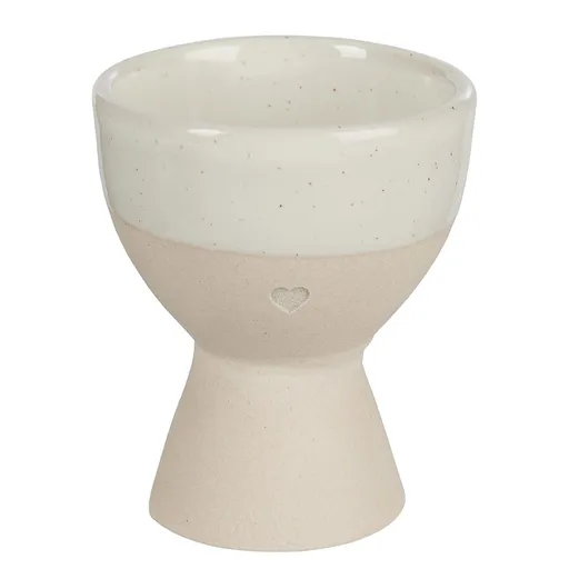 ME TIME Kalíšek na vejce srdce - bílá