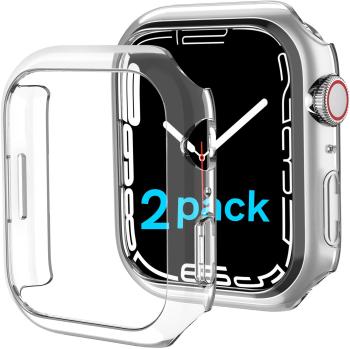 Okosóra tok Ahastyle premium PC Matte Apple Watch7 transparent 41MM 2 db