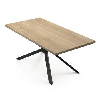 Blumfeldt Bearsdon jídelní set, stolová deska a kovové nohy stolu, industriální styl, stabilní, moderní