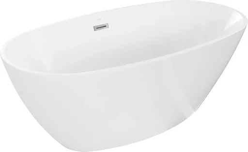 MEXEN ERIS volně stojící vana 155x80, bílá bez krytky přepadu a zátky 53441558000-SS