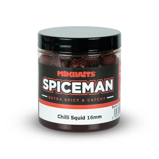 Mikbaits Boilie v dipu Spiceman 250ml - Chilli Squid 16mm,Mikbaits Boilie v dipu Spiceman 250ml - Chilli Squid 16mm