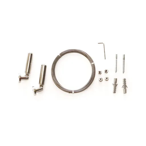 Gardinia Napínací lanková souprava Race stříbrná, 5 m,