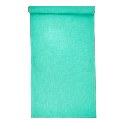 FINCA Běhoun na stůl 50 x 160 cm - tyrkysová